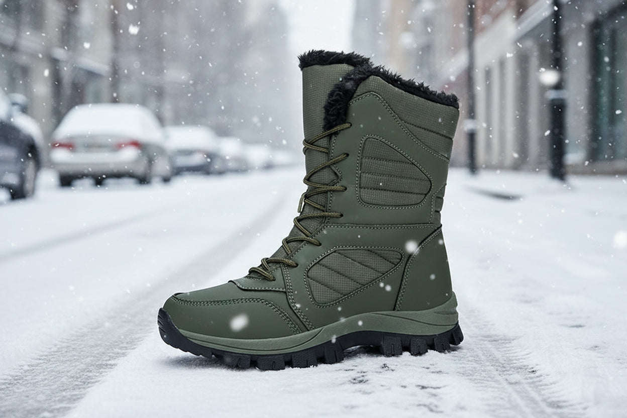 Women’s Winter Snow Boots – Fleece Lined Waterproof Cotton Boots
