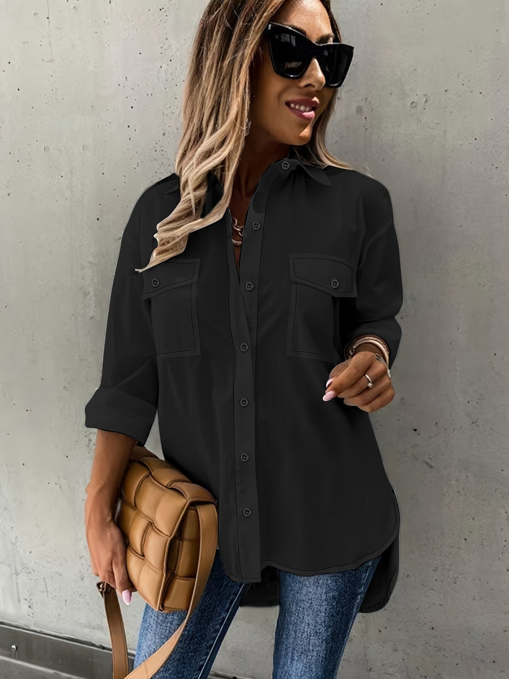 👚 Plus Size Women's Long Sleeve Two-Piece Casual Set