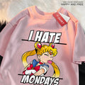 🌙 Sailor Moon Tongue-Out Graphic T-Shirt – Playful Anime Streetwear